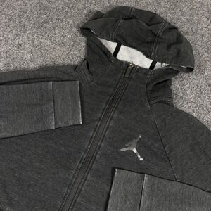 Nike Jordan Tech Sphere 23 Hoodie Mens Medium Full Zip Gray  Long Sleeve 921361